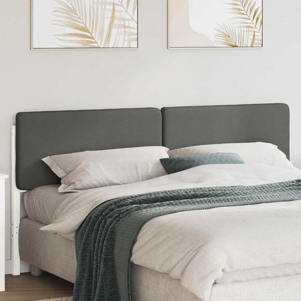 Upholstered Headboard with Headboard in White and Light Grey 180 cm