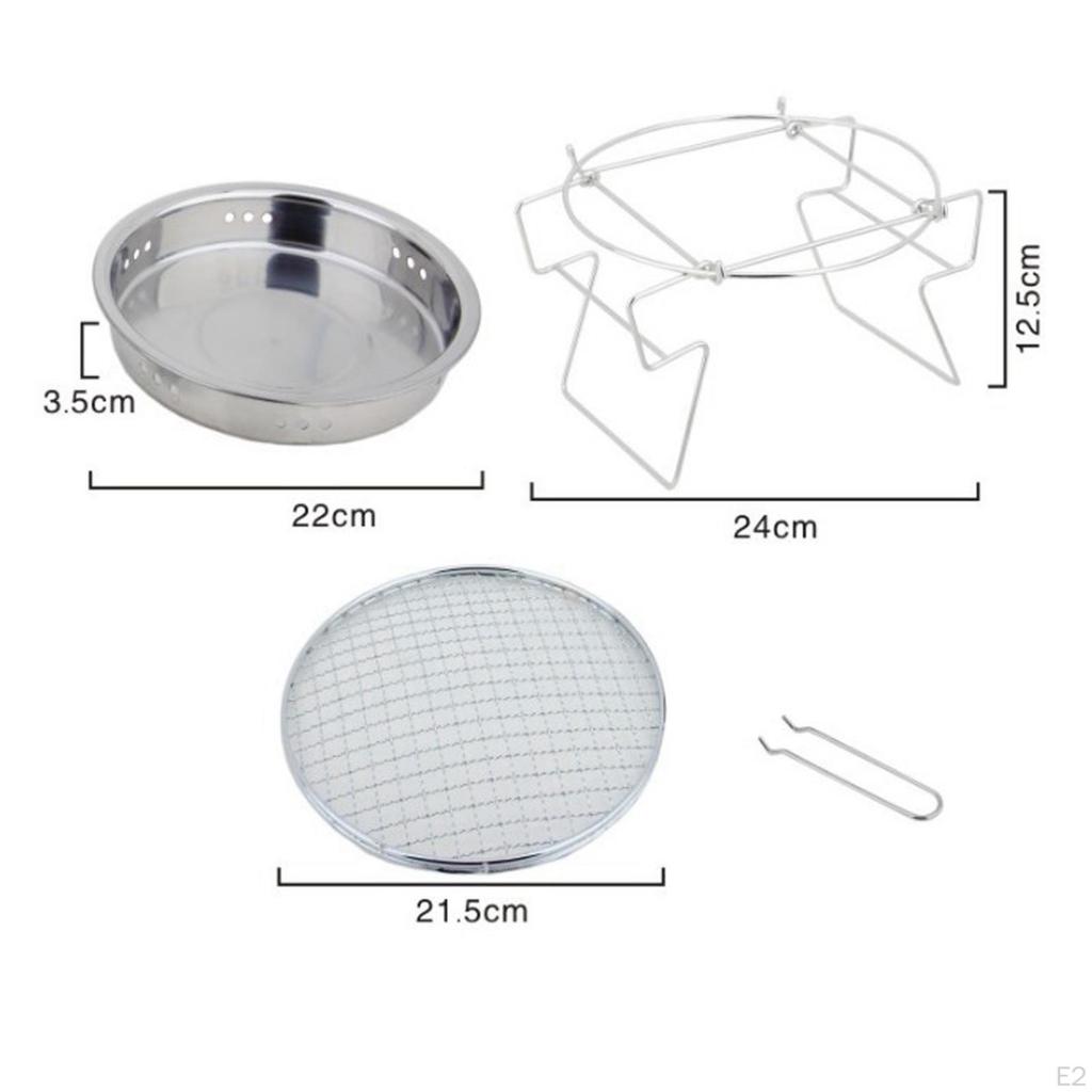 Burner Multifunctional Portable Barbecue Grilling Charcoal Stove BBQ Hiking Picnic Camping