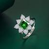 BELLA BOX Opening Resizable Rings For Women Zircon Engagement Party Fine Jewelry Gift