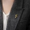 Ankh Cross Lapel Pins Women's Brooch Stainless Steel Jewelry Suit Collar Badges for Men Egyptian Vintage Wholesale 2026