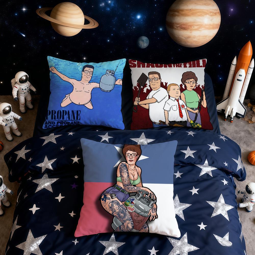 KKing of the HHill Animation Cushion Cover Home Office Convenient Nordic Simplicity Hit With Zipper Cushion Cover