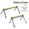 Fishing Rod Support: Four-Legged, Foldable Stand for Sea and River Fishing with EVA Grips