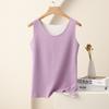 Women's Crew Neck Sleeveless Tank Top Slim Fit Thermal Winter Warm Inner Layering Undershirt