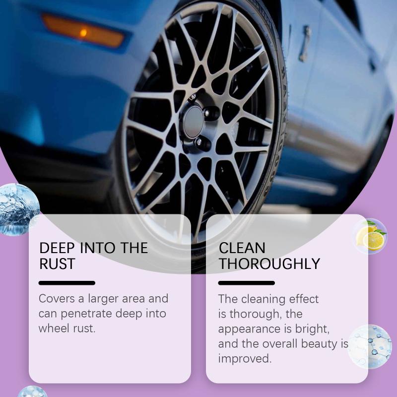 Iron Powder Cleaner for Car Paint and Metal Surfaces Rust Remover Spray Powerful Cleaning Solution for Car Maintenance Detailing