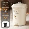 Foot Pedal Dual-Opening Trash Can with Lid