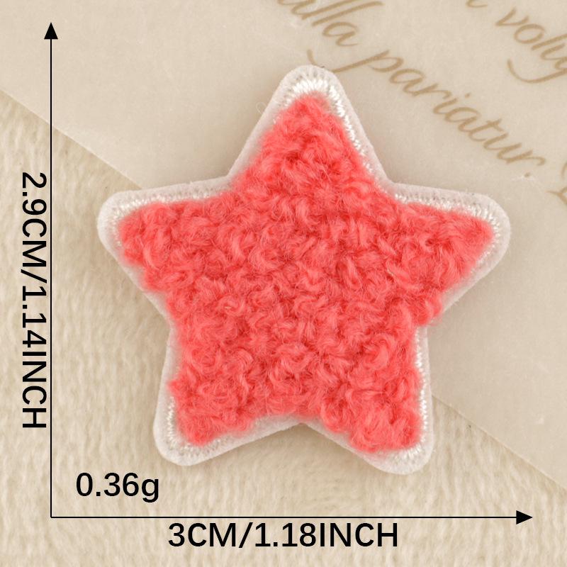 Вышитые нашивки из синели с изображением мультяшной звезды «Любовь»