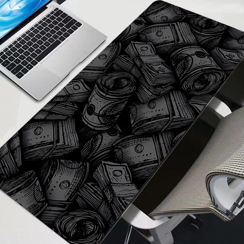 Mouse Pad Dollar Pattern Professional Esports Game Players Speed Lock Edge Rubber Game Desk Durable Mousepad Keyboard Mat