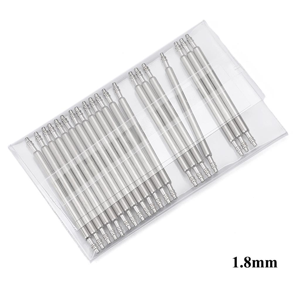 20PCS Dia 1.3/1.5/1.8mm Spring Bars Strap Link Pins Fits 12 14 16 18mm 19mm 20mm 21mm 22mm 24mm 26mm Watch Band Strap Links Bars