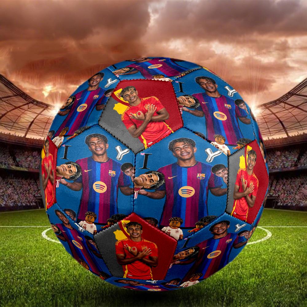 Lamine Yamal 19 New Era Soccer Size 5 Soccer Ball Machine-Stitched Indoor/Outdoor Universal Football Surprise Collection Gift