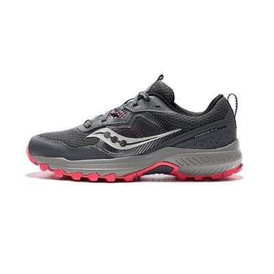 Excursion TR16 Comfortable Shock Absorption Rebound Low-Top Trail Running Shoes Women Sneaker Gray Red S10744-40