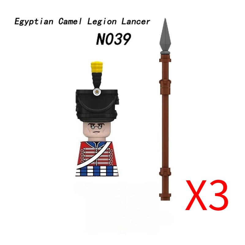 MOC Militar Medieval Guerra Napoleônica Blocos de Construção Exército Britânico Francês Infantaria Cavalaria Figura de Soldado Brinquedo de Peças
