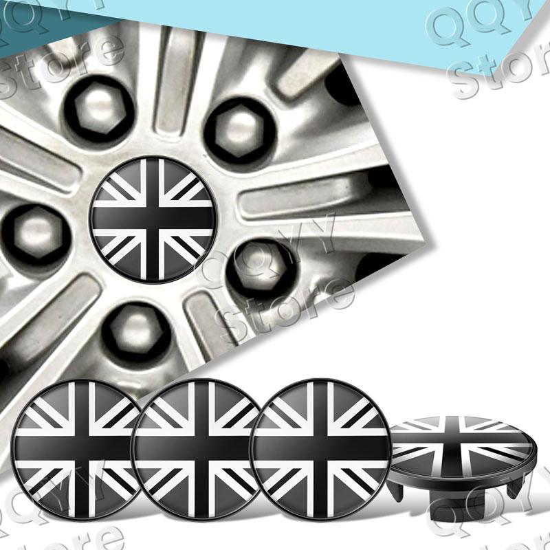4Pcs 54mm England Flag Emblem Car Wheel Center Cover Hub Cap Stickers For Mini Cooper S R50 R52 R53 R55 R56 R58 R59 R60 R61