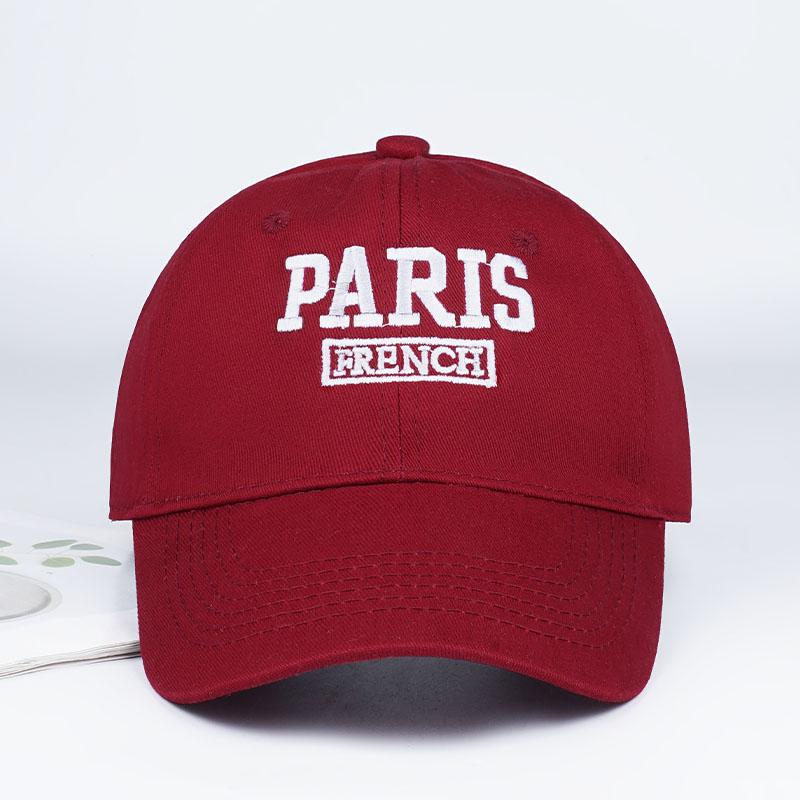 Paris French Embroidered Baseball Cap Soft, Comfortable, Lightweight, Breathable, Adjustable French Vintage Minimalist Urban Sty