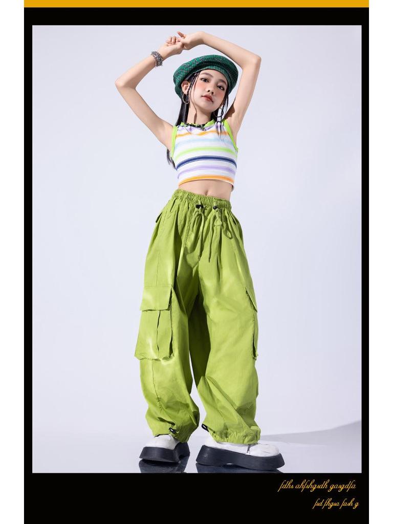 Costum de dans jazz la modă pentru fete pentru spectacole de vară