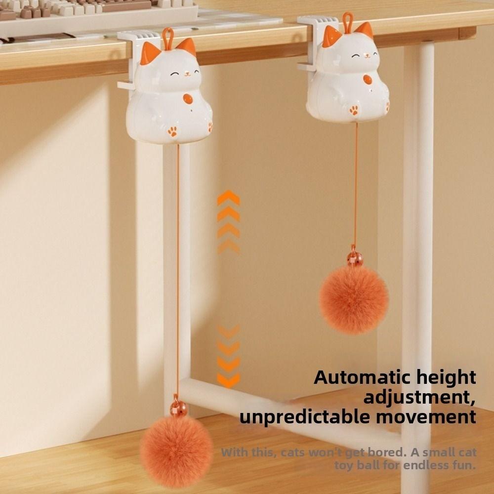 Bite Resistan Automatic Lifting Cat Toy Ball Smart Kitten Teasing Toy  Indoor Playing