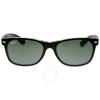 Ray Ban New Wayfarer Farbmix Grün Klassisch G 15 Unisex Sonnenbrille Rb2132 6052 55
