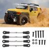 Ongwan RC Steering Rod, 4-Piece RC Steering Tie Rod Adjustable Rear Upper Linkage Rod for 110 RC Off-Road Cars