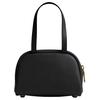 Coach Twin Turnlock 20 Metal Hardware Design Leather Shoulder Bag Small Women shoulder bag Black CCC55-1ZBLK