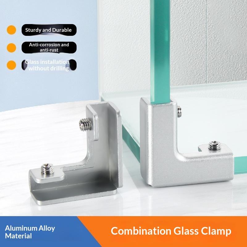 1 buc Gard de Grădină Panou DIY de Îmbinare Plăci Ceramice Clip de Fixare Ranforsat Clește pentru Sticlă Combinație Clip de Fixare Pentru Cabinet Acvariu