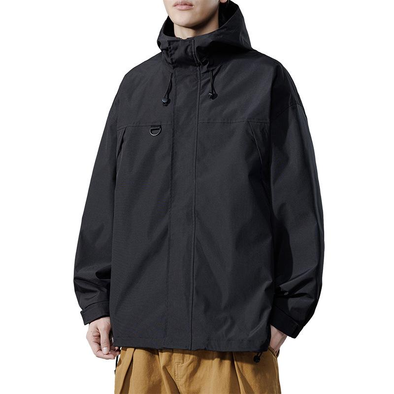 Jacket Men's Spring and Autumn Outdoor Sports Jacket Fashion Loose Couple Style Casual Youth Hooded Jacket
