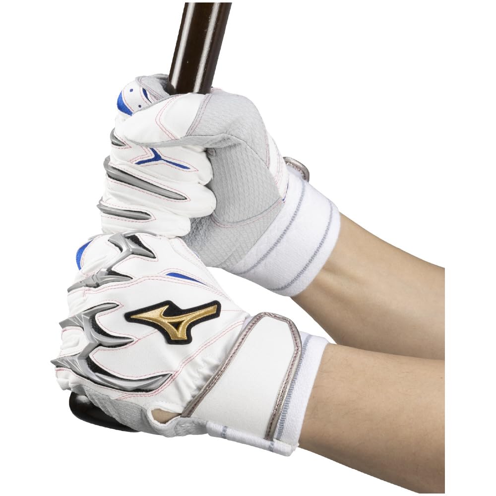 MIZUNO Direct Store Exclusive Mizuno Baseball Silicon Power Arc DI 1EJEA832 22cm Batting (Mizuno) [Mizuno / Pro] [Ambidextrous] White/Blue/Silver