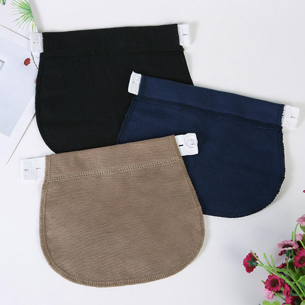 Maternity Pregnancy Waistband Belt Adjustable Elastic Pants Extended Button Lengthening Waist Extenders for Pregnant Women