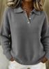 European & American Women's Loose Lapel Long Sleeve Sweater - Autumn/Winter 2025 Collection