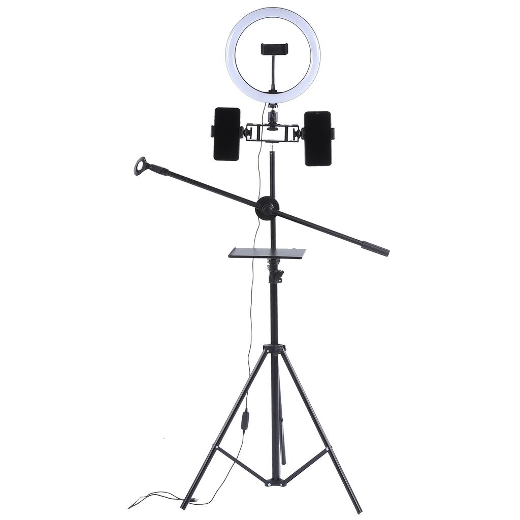 UN‑700 LED-Ringfülllicht, dimmbare Fotografie-Selfie-Lampe mit Stativ-Ringlicht