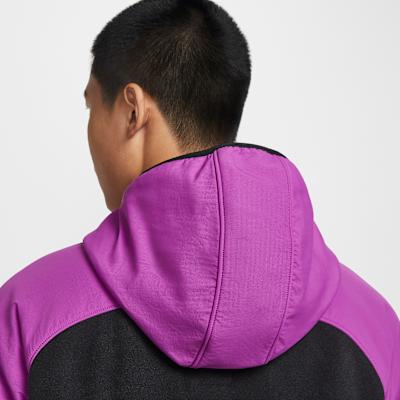 Unisex Nike ACG Jackets Men's Bright Purple/Black/Safe Orange/Mountain White Hooded Moderate Other