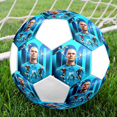 Erling Size5 Soccer Ball, Colorful, Suitable for All Ages, Machine-stitched, PVC Material, Competition Grade,durable and High Bounce