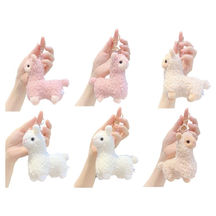 Mini Alpacas Themed Key Ring Cute And Practical Addition To Your Essential Lightweight Keychain Accessory