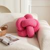 Handgeknüpftes Knotenkissen Dekoratives Weiches Plüschkissen für Wohnzimmer Schlafzimmer Sofa Stuhl Heimgebrauch Bequemes Stützendes Design