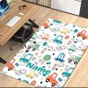 Custom Name Cute Cars Printed Carpet, for Office Chair Living Room Bedroom Kitchen Room Decor Gifts.