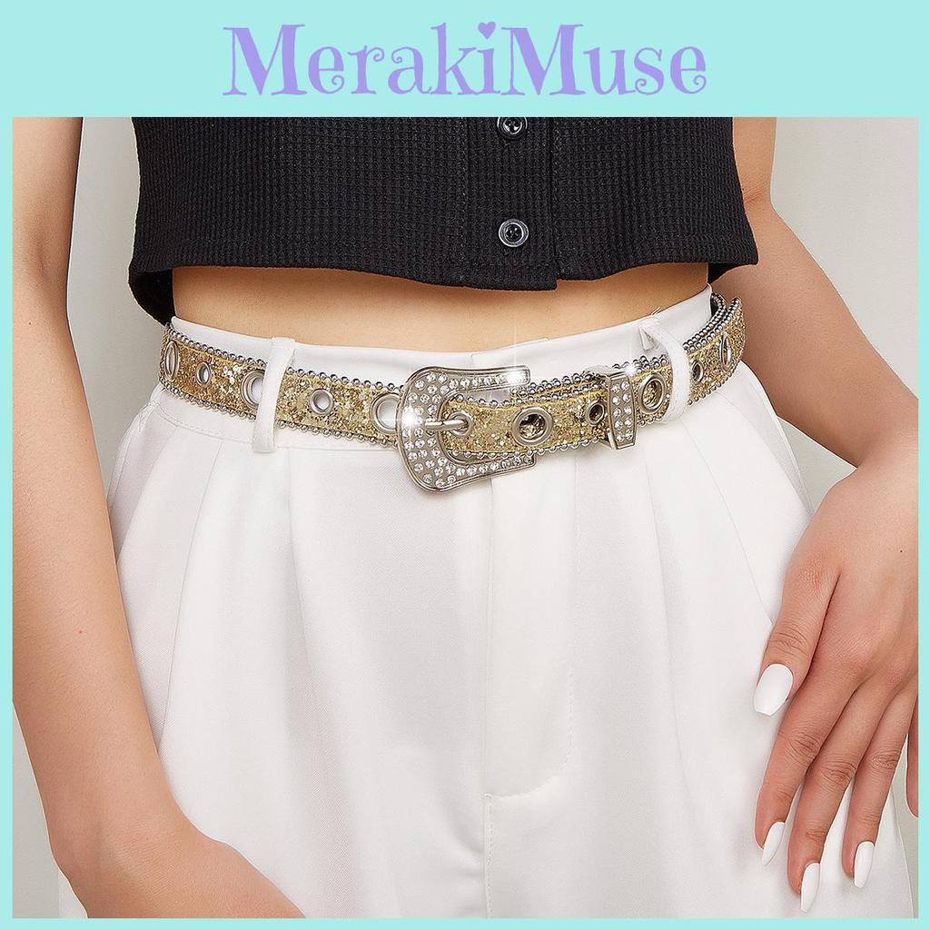 Fashion Pearl Embellished Pu Leather Belt For Women With Silver Alloy Buckle For Casual And Chic Looks