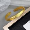 Matte Lotus Heart Sutra Open Bracelet for Women's High End Sensation