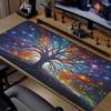 Colorful Tree of Life Art Gaming Mouse Pad Abstract Vibrant Large Desk Mat for Gamers  Home Decor