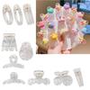 10 PCS Clear Hair Pins DIY Hair Accessories Clear Hair Grips Acrylic Material DIY Small Hair Clip Hair Clamp for Hair