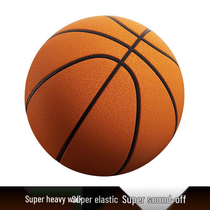 Weighted Silent Training Basketball (Size 5/7) - Indoor Blue Toy Size 5 - 21 cm Youth