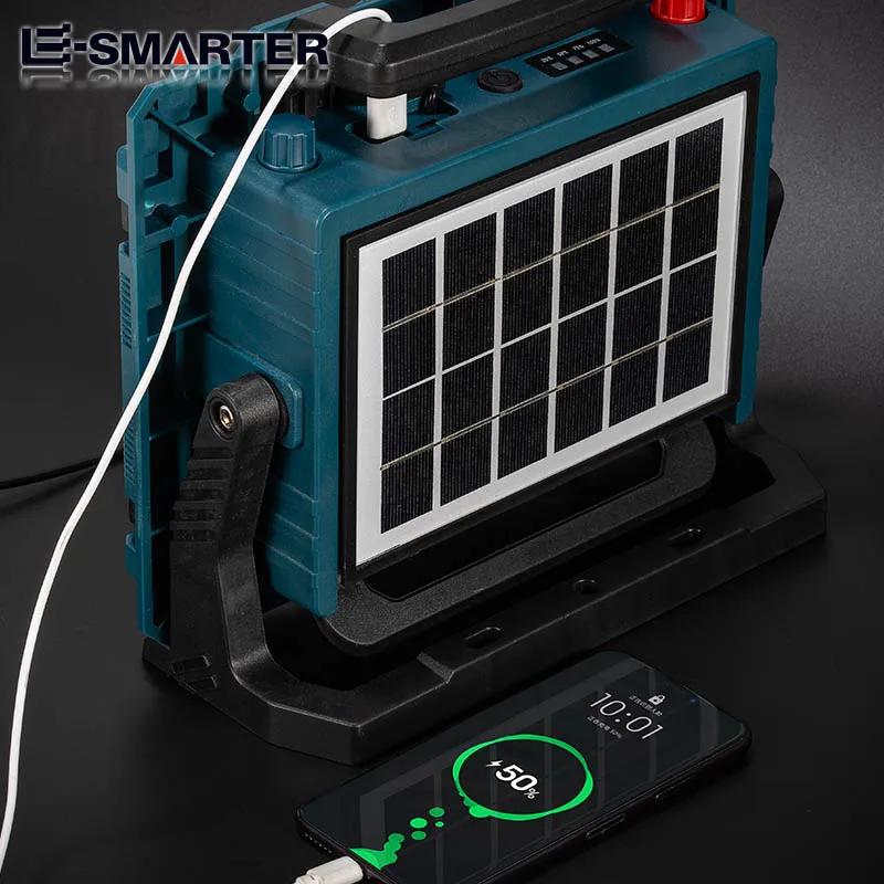 LED Strong  Solar Charging Floodlight Outdoor Emergency Site Power Outage Tent Camping Stall Portable Household Lamps