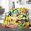 1Pc Simpsons Family Blanket Soft Throw Blanket For Home Bedroom Bed Sofa Travel Office Solid Christmas Blanket