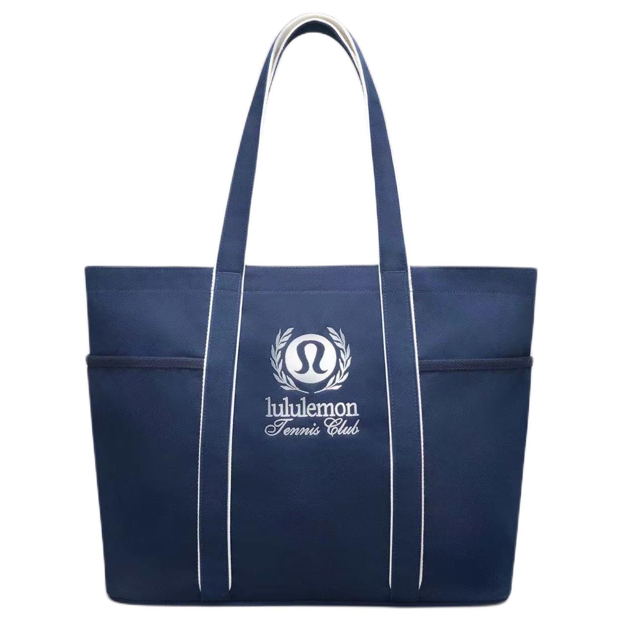 

Lululemon Daily Tennis Club 20L Fashionable Versatile Multi-Pocket Design Cotton Blend Canvas Tote Bag Unisex Tote Bags Navy-Blue LU9C95S Marine Blue