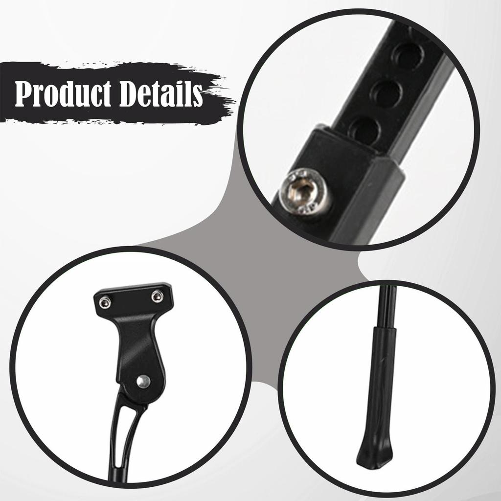 Universal Adjustable Bicycle Kickstand Repair Parts, Versatile Aluminum Side Stand Single Leg