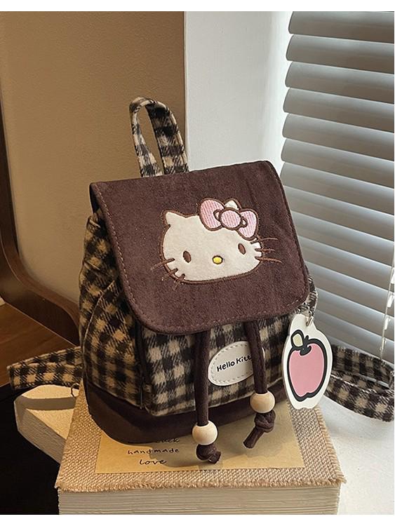 Japanese-Style Cute Kitten Mini Backpack - Autumn/Winter Fashion for Girls