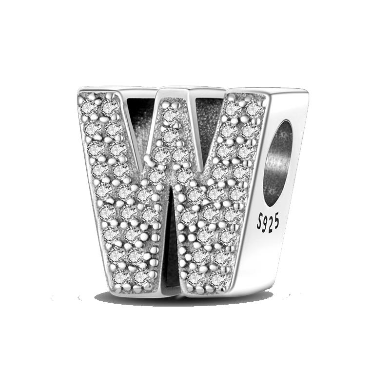 Copper Yellow Love 26 Letters Diy Love Charms Beads Fit 4Mm Hole Diameter Bracelets Fine Birthday Jewelry Gift