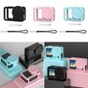 Silicone Protective Case for DJI Action 6 Cover with Lens Cap Lanyard Anti-Scratch Shock-Absorbent Protective Case Accessories