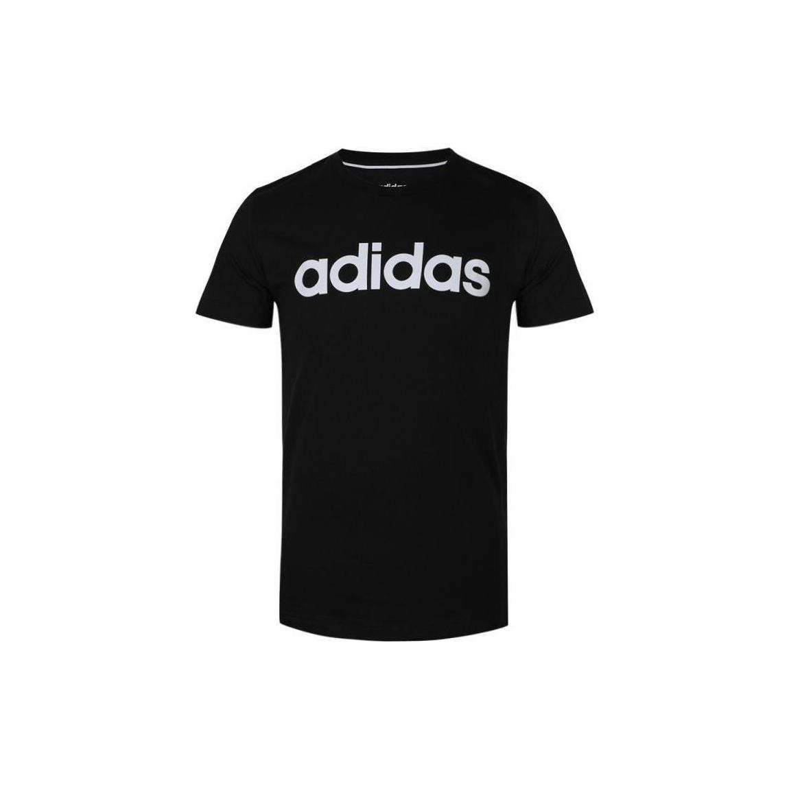 adidas Crew Logo T-Shirt Black White Men s EI4713 M