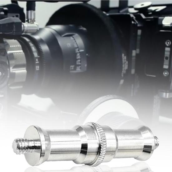 Screw Converter Glossy Anti-corrosion 3/8 to 1/4 1/4 to 1/4 Tripod Male to Male Threaded Screw for Selfie Stick