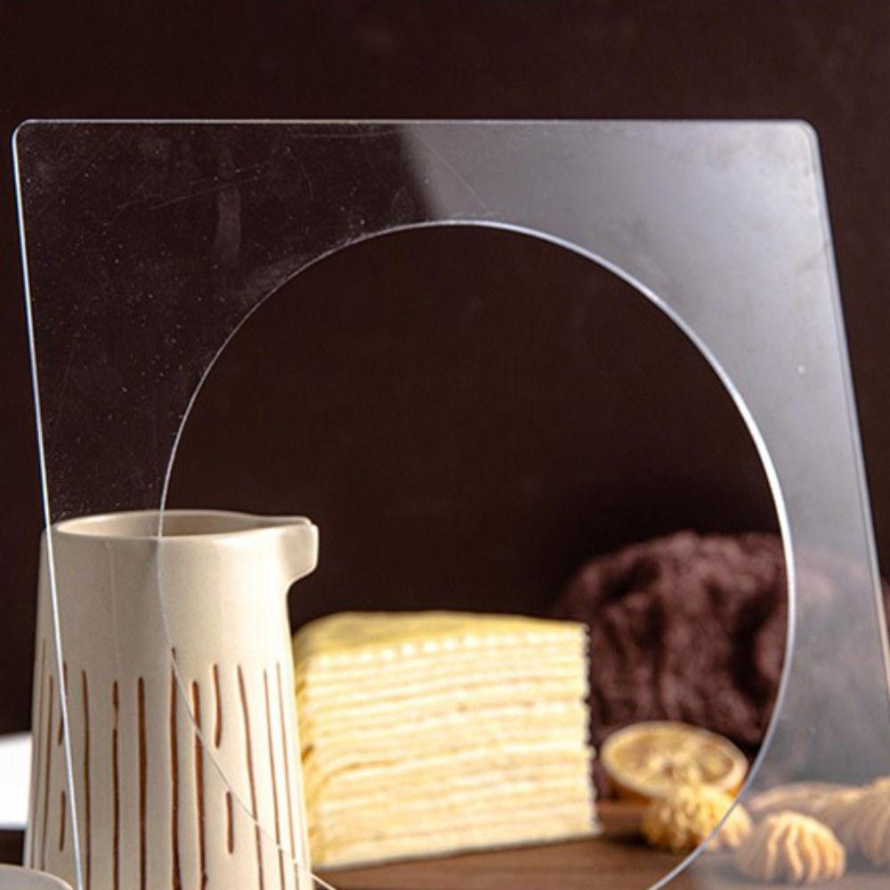 Round Hole Cake Scraper Reusable Pancake Molds Baking Accessories Layer Cake Mould Cream