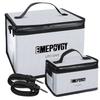 EMEPOVGY LiPo Battery Guard Safety Bag Fireproof Explosion-Proof Storage Case 2-Piece Set Silver 25x21x19cm and 20x12x9.5cm