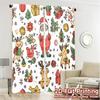 2pcs,Curtains Cute Santa Christmas_a (2) Minimalist Popular Curtains Durable 100% Polyester Fabric Curtains Outdoor Decorations